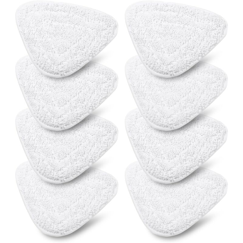 Lot de 8 Housses de Rechange pour Nettoyeur à vapeur Vileda Steam & Vileda Steam Plus, Accessoire Balai Vapeur Microfibre compatible avec Vileda