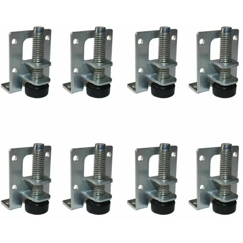Rosemary - LaBlanc - Lot de 8 kits de vérins Vérin pour meuble, Pieds de Nivellement Robustes, Niveleurs Meubles Robustes, Pied Meuble Reglable pour