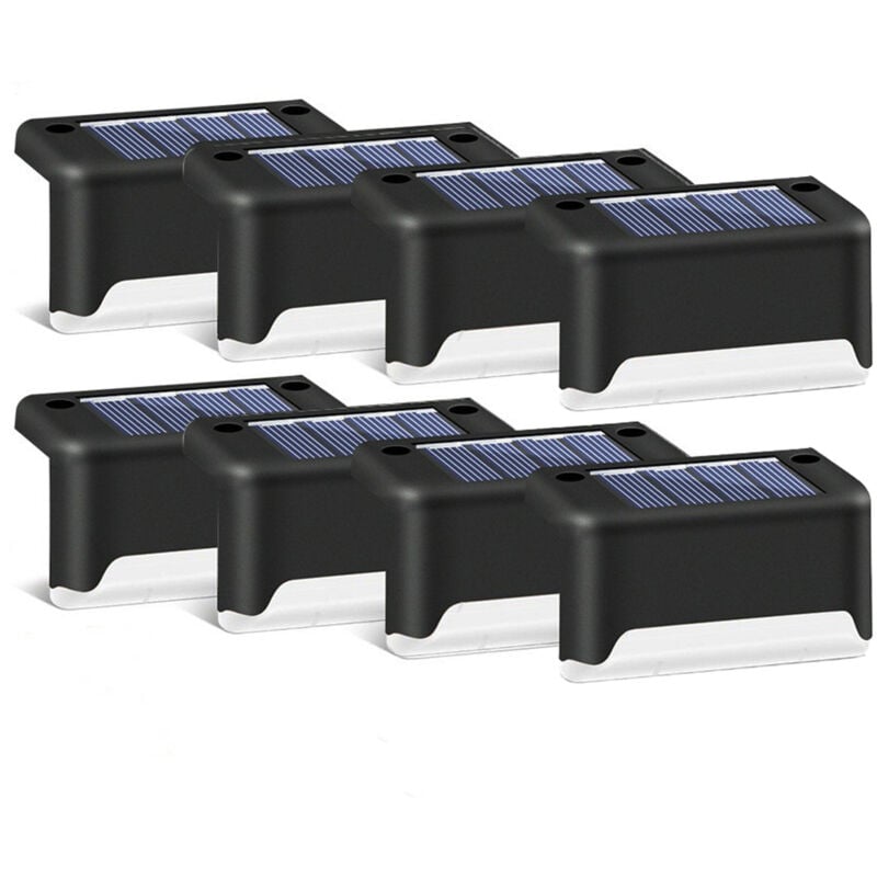 Lifcausal - Lot de 8 lampes solaires latérales pour piscine, éclairage de nuit étanche à changement de couleur, éclairage de terrasse à led pour