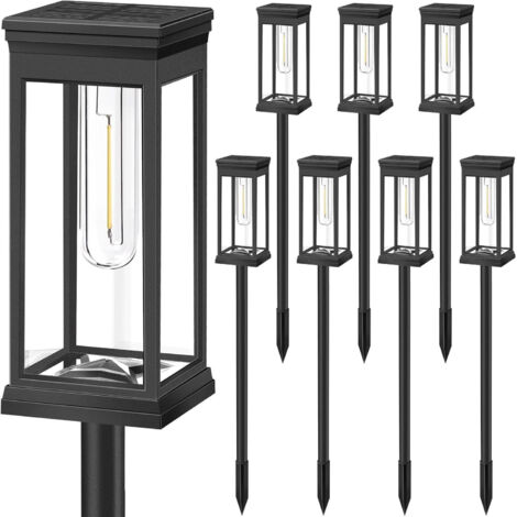 NUOBESTY Lot De 2 Lampadaires Miniatures 1/87 – Lumière Chaude 3/12V – Décoration De Maquette Ferroviaire Et Paysage – Acier Inoxydable