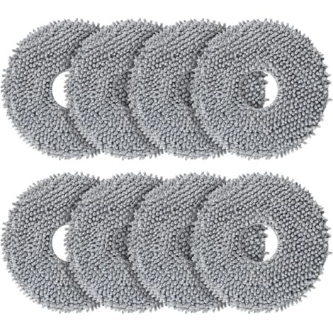 UNION Lot de 8 lingettes de rechange pour robots Roborock Saros 10R / Q Revo / Qrevo MaxV / Qrevo Master / Qrevo Slim/Qrevo Pro/Qrevo S/Qrevo Curve