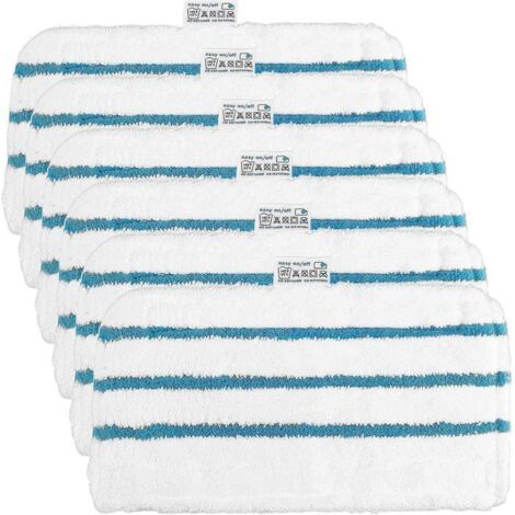 Lot de 8 Lingettes pour Black et Decker Balais Vapeur FSMP20 Steam Mop pour Black Decker FSM1630, FSM1616, FSMH13E5, FSM1321,