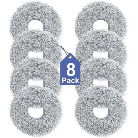 REDROAD Lot de 8 Lingettes pour Dreame L10s/L10/L20/X40/L40/X50/L50 Pro Ultra, Xiaomi X20 Pro/Max, Ecovacs Deebot T30 Pro OMNI, T30S Pro A