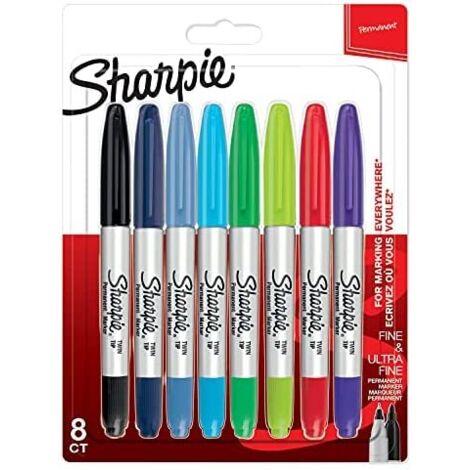 LOT DE 8 MARQUEURS À DOUBLE POINTE SHARPIE - I-S2065409