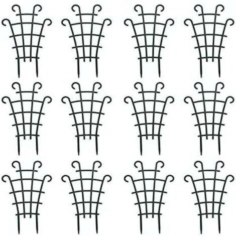 Lot de 8 mini treillis d'escalade pour plantes de jardin, supports de plantes en pot superposés pour plantes de vigne, fleurs, légumes
