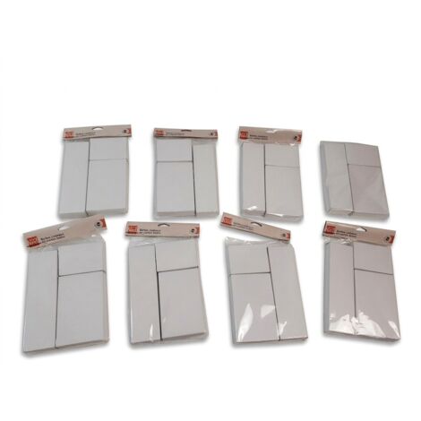 Lot de 8 - NOËL - Boîtes cadeaux en carton blanc - 3 formats assortis - Idéal fêtes et DIY - Voir photos