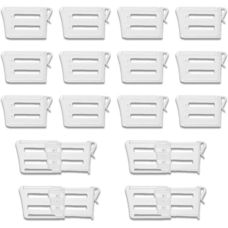 Lot de 8 organiseurs porte réfrigérateur réglables à clipser, séparateurs rétractables pour réfrigérateur, coutures latérales, armoire, tiroir cuisine (lot 16) 16 -