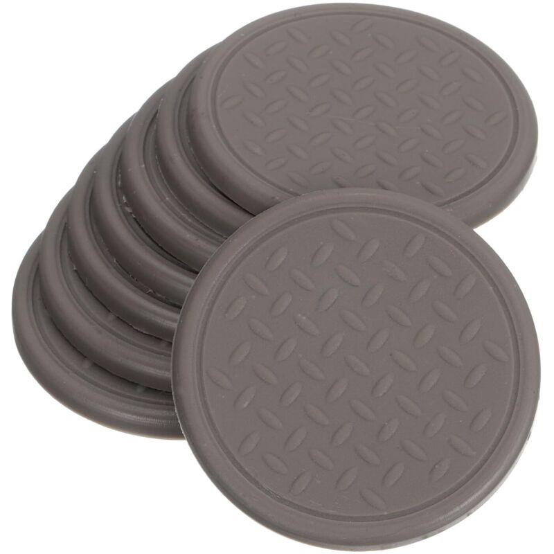 Lot de 8 patins antidérapants pour meubles, 4 cm, ronds en caoutchouc antidérapant, dessous de verre de meubles, patins de protection de sol