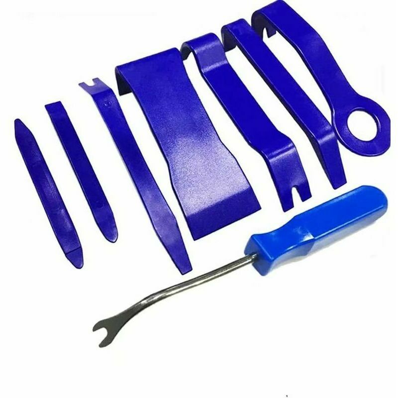 Cleggfr - Lot de 8 pièces de cales de bricolage Outils de portière Démontage Outil Outil de levage pour véhicule Intérieur Revêtement Outil Outil