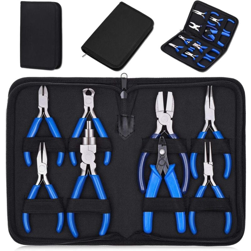 Lot de 8 pinces à bijoux pour la création de bijoux