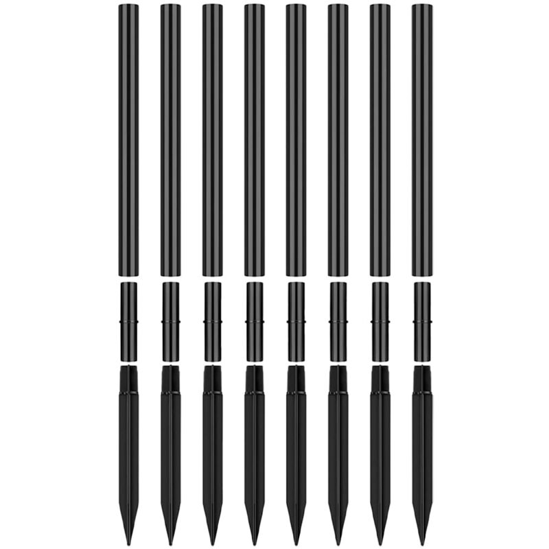 Lot de 8 piquets de rechange pour éclairage solaire, éclairage de chemin, piquet d'aménagement paysager