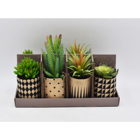 Lot de 8 plantes artificielles diametre 8 x H20