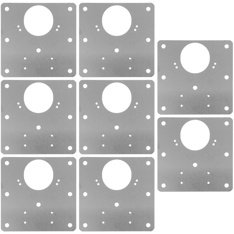 Lot de 8 plaques de réparation de charnières pour armoires, cadre de porte, plaques de cuisine, commode, remplissage de trou, réparation