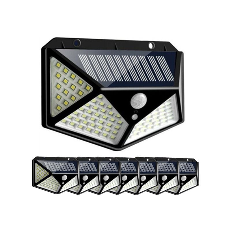 Lot de 8 Projecteurs Solaire 100LED IP65 étanche extérieur