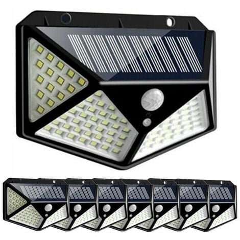 WERWING Lot de 8 Projecteurs Solaire 100LED IP65 étanche extérieur