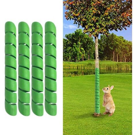 Lot de 8 protections pour tronc d'arbre - Protégez l'écorce des arbres des animaux, des tondeuses à gazon, des débroussailleuses, des fournitures d'entretien extérieur et plus encore, 4 grands, 4 peti