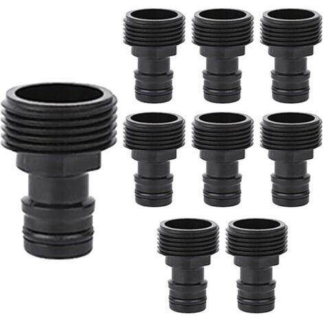 Lot de 8 raccords rapides 3/4" pour raccord de tuyau d'arrosage 1/2"