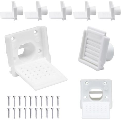 Lot de 8 réducteurs d'entrée de ruche d'abeilles blanches, kit de démarrage portable pour ruche d'abeilles, réducteur d'entrée en plastique pour ruche d'abeilles, fournitures d'apiculture
