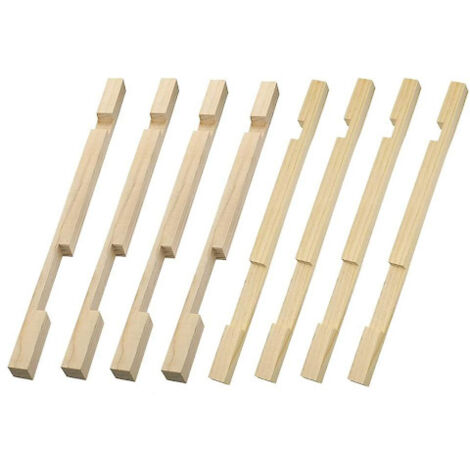 Lot de 8 réducteurs d'entrée de ruche - Protections d'entrée de ruche en bois