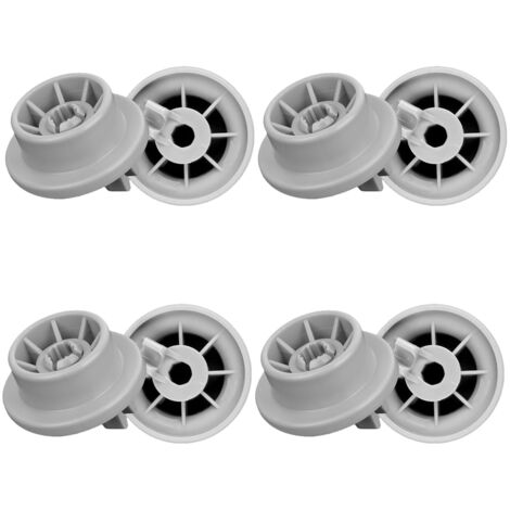 Lot De 8 Roulette Lave Vaisselle Panier Couvert Lave Vaisselle Universel Compatible avec Bosch & Siemens Vaisselle Panier Inférieur