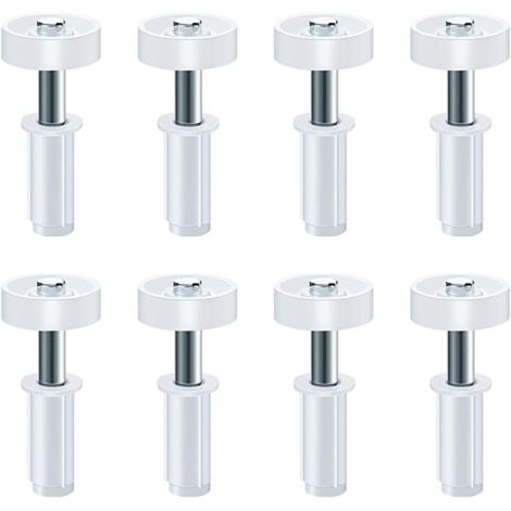 Lot de 8 roulettes de guidage en acier au carbone pour portes de placard à 2 vantaux, pièces de rechange pour portes de placard de 4,5 cm d'épaisseur.