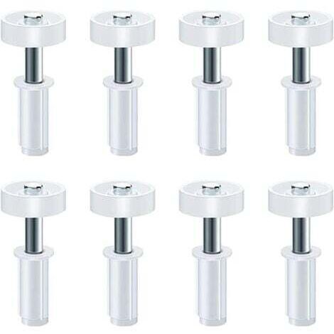 Lot de 8 roulettes de guidage en acier au carbone pour portes de placard à 2 vantaux, pièces de rechange pour portes de placard de 4,5 cm d'épaisseur.