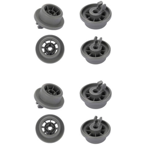 Lot de 8 Roulettes de Lave-vaisselle pour Panier Inférieur. roulettes panier lave-vaisselle.Roues de Lave-vaisselle pour Siemens. Bosch 165314