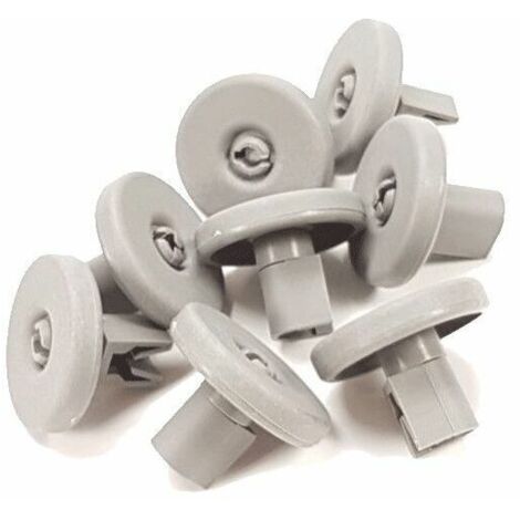 Lot de 8 roulettes panier inférieur (50286965004) Lave-vaisselle ZANUSSI, AEG, ELECTROLUX, IKEA, FAURE, ZANKER, IKEA ELECTROLUX, PROGRESS, ARTHUR MARTIN ELECTROLUX, NEW WORLD, LEONARD, JUNO, REX, ARTH