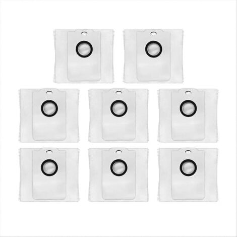 Lot de 8 sacs à poussière pour aspirateurs robots Conga 2499/7490/8290, Atvel SmartGyro R80 et Kabum Smart 900