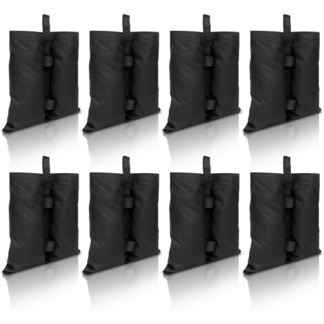 Lot de 8 Sacs de lestage, Tissu Oxford 600D, Fermeture Velcro, Pour tonnelle et parasol, Extérieur