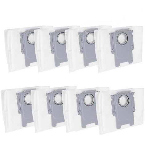 Lot de 8 sacs de rechange pour aspirateur Roborock S8+ / S8 Pro Ultra / S7 MaxV Ultra / Q5 / Q5+ / Q7+ / Q7 Max+-AquaForge