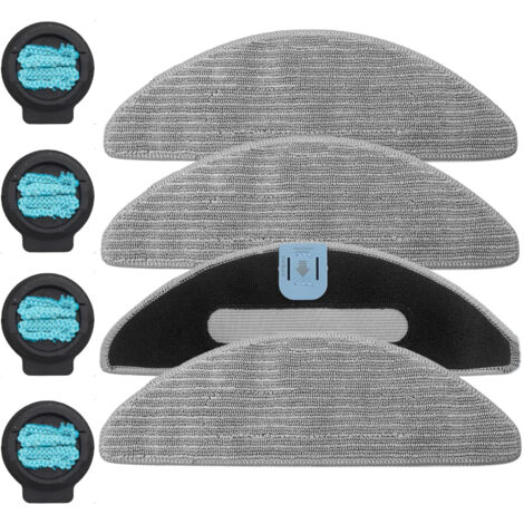 AIPERQ Lot de 8 serpillères de rechange pour iRobot Roomba Combo i8, i8+, i5, i5+, j5, j5+ aspirateur，Noyau d'eau combo J5/J7