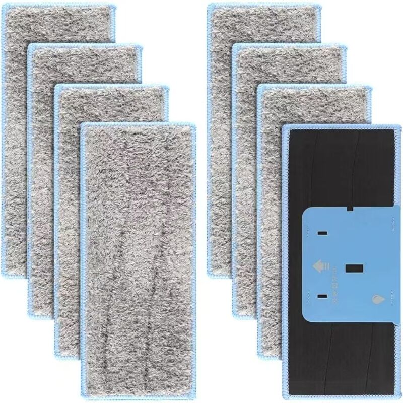 Lot de 8 serpillères lavables pour iRobot Braava Jet M6134, serpillères lavables pour iRobot Braava M6, serpillères réutilisables