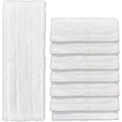 Lot de 8 Serpillères Microfibre pour Karcher SC2 SC3 SC4 SC5, Lingettes de Rechange Compatibles EasyFix, Bonnette Lavable pour Nettoyeur Vapeur Sans Traces, Réutilisables, Karcher Accessoires