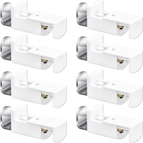 Lot de 8 supports de fixation en L pour stores plissés – Sans perçage