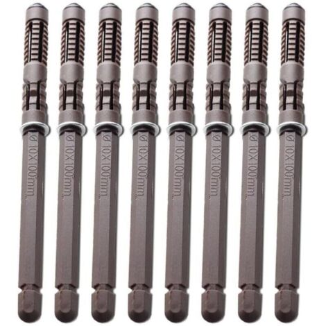Lot de 8 supports d'étagères flottants en bois – Installation facile – Capacité de charge élevée – Vis et ancrages inclus