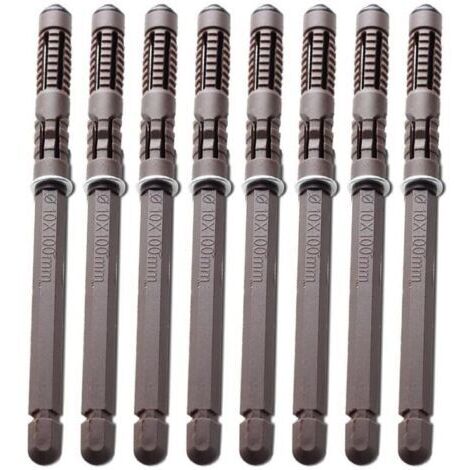 Lot de 8 supports d'étagères flottants en bois – Installation facile – Capacité de charge élevée – Vis et ancrages inclus