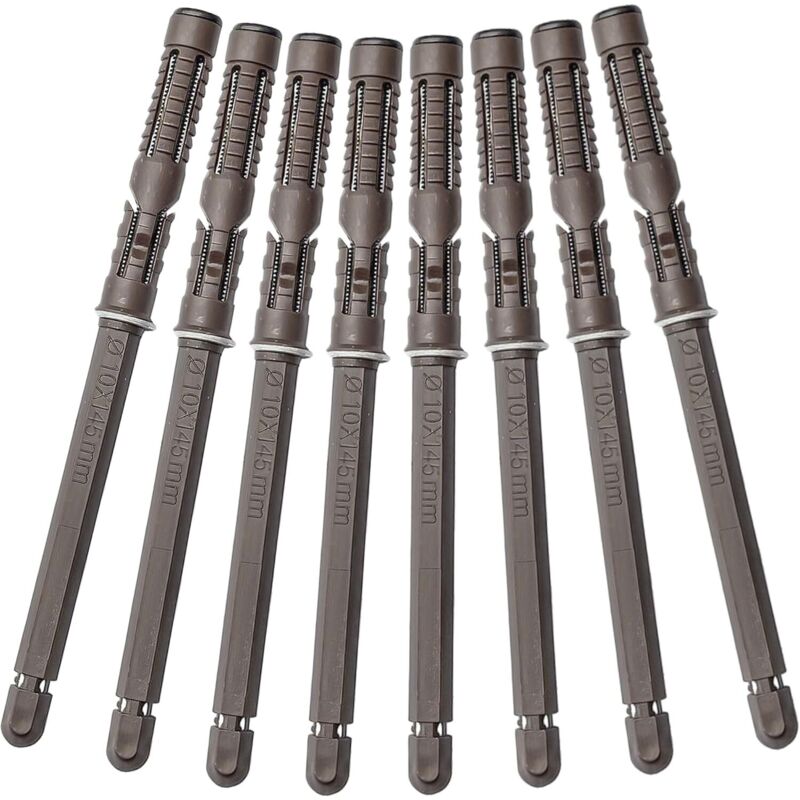 Lot de 8 supports invisibles flottants, fixation murale invisible, pour étagères (10 x 145mm)