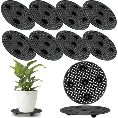 Lot De 8 Supports Pour Plantes, 30 Cm Tapis De Pot De Fleur Jardinage En Maille, Supports De Plantes En Plastique Pour IntéRieur/ExtéRieur, Pots De Fleurs En Maille, Grille Pour Bonsaï