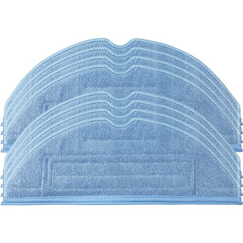 Lot de 8 tampons de rechange pour serpillère à linge pour aspirateur robot