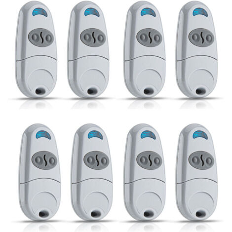 Lot de 8 Telecommande Came TOP432NA- Fréquence de code fixe 433,92 MHz Télécommande et émetteur mural pour motorisations
