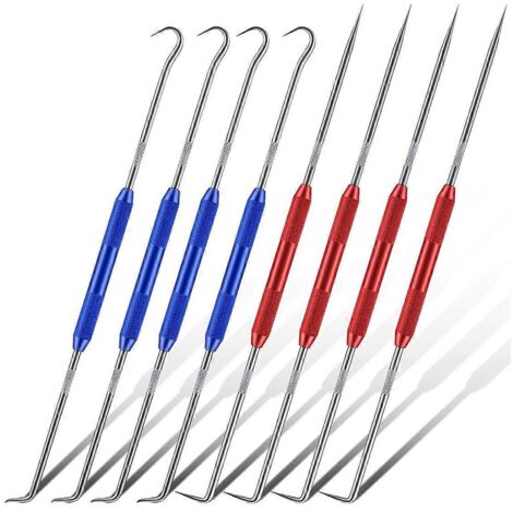 Lot de 8 traceurs à double pointe, crochet pour outil de traçage en métal (voir illustration)