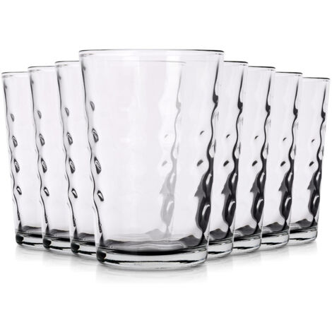 Lot de 8 verres à eau, jus, compote
