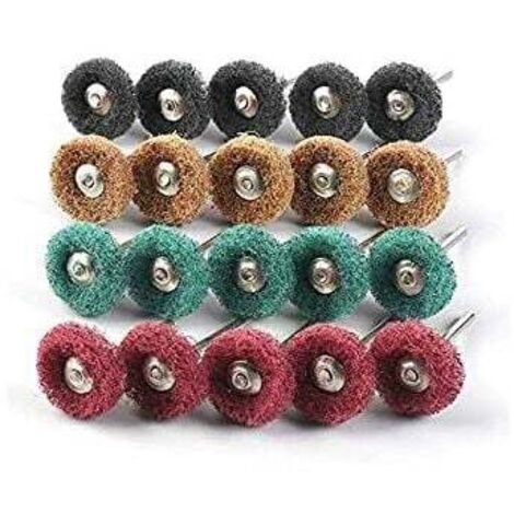 Lot de 80 disques de polissage pour outils rotatifs Dremel - 25 mm