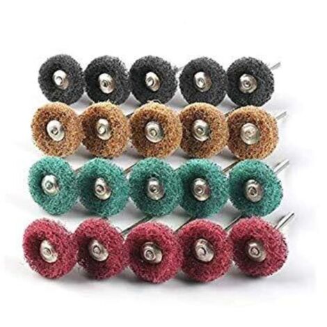 Lot de 80 disques de polissage pour outils rotatifs Dremel - 25 mm