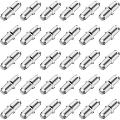Lot de 80 supports d'étagères 5 mm,broches d'étagères, supports d'étagères pour étagères, supports de planches d'armoire, pour armoires de cuisine, armoires, étagères, bois, verre, etc