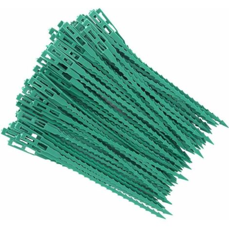 Lot de 80 supports pour tomates, tuteurs pour plantes, attaches et supports réglables, clips de câble, attaches en plastique pour le jardinage DIY