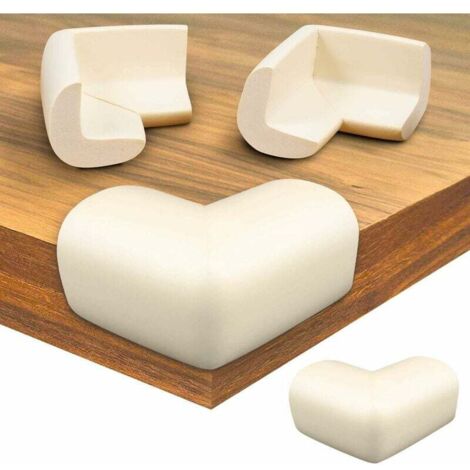 Lot de 8Protection Coin de Table,Mousse Souple Protection Angle Sécurité Bébé Angle Droit Anti-Chocs Protege de Coins avec Résistant Adhésifs pour Tables et Tout Meubles Pointus(Pas d'Odeur)-