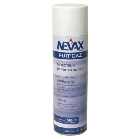 Lot de 9 Aérosols Détecteur de Fuites de Gaz NEVAX Fuit'Gaz 500ml - 1423669