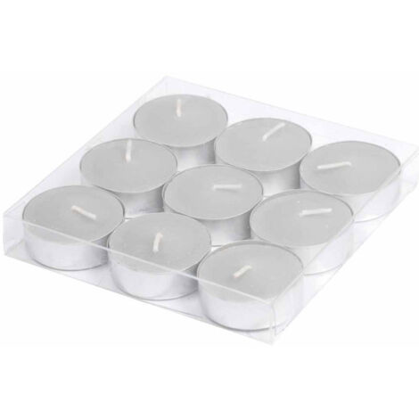 Lot de 9 Bougies Parfumées Chauffe-Plat "Gaïa" 3cm Musc